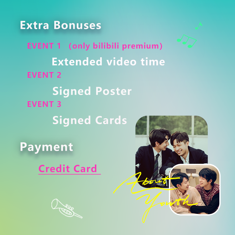 Buy a gashapon of two NFTs
Receive the NFT package after purchase and you can have the chance for an exclusive Two-on-one online video meet and greet with the cast.

✩ EVENT SITE：bit.ly/3f45OZr