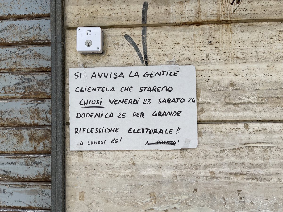 Andate a votare, altrimenti finiamo “pe stracci”!!!😊