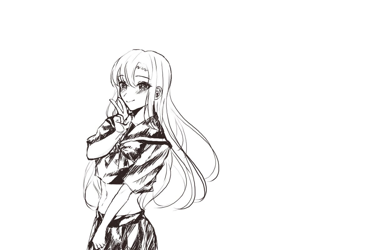 Archen_z's tweet photo. 拿朋友的可拆式電腦來玩，隨便加個背景當桌布

#illustraion
#イラスト
#女子高生 https://t.co/pIJf3YMcCo