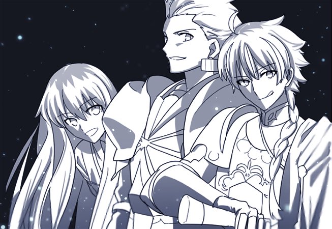 エルキドゥ(Fate) ,ギルガメッシュ(Fate) 「すんっっっっっっっっっっっごい昔のfake絵再掲 」|ちえのイラスト