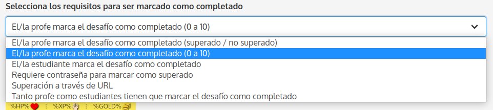 FantasyClassApp's tweet image. 🏰FantasyClass.app 2.9: nueva manera de evaluar los desafíos, con una escala del 0 al 10 que dará de manera proporcional las recompensas de experiencia, oro y puntos de vida definidos #FantasyClass #gamificación