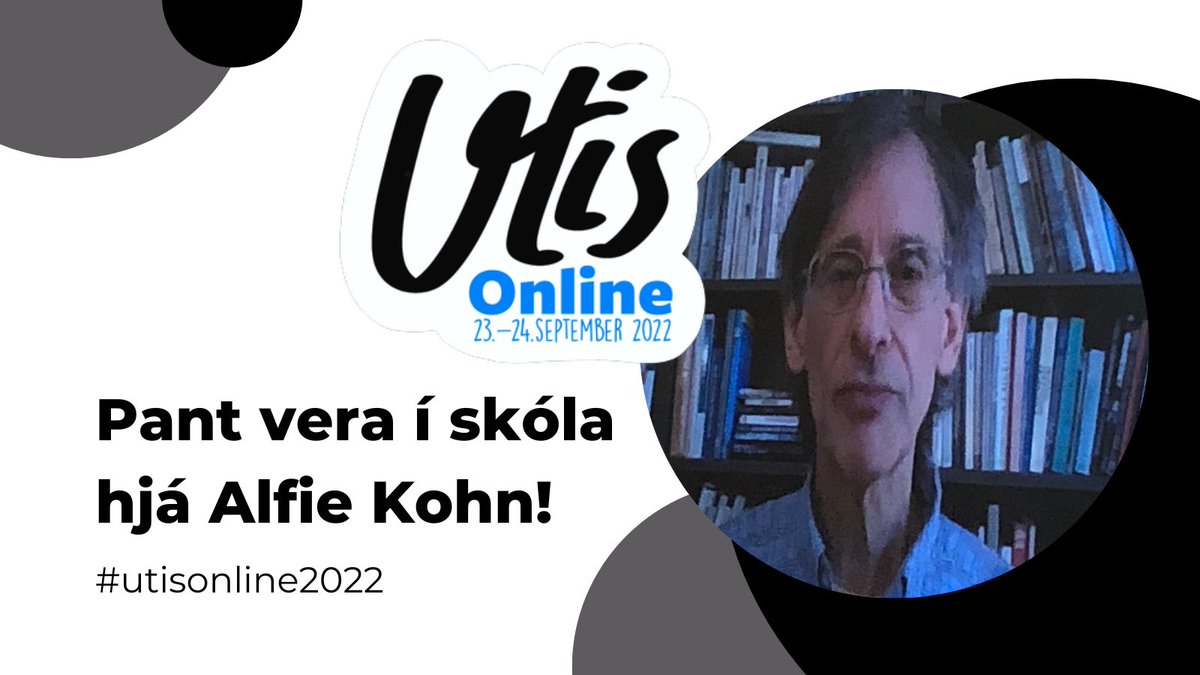 Heilluð eftir að hlusta á Alfie Kohn á #utisonline Vá! Hann kveikti svo sannarlega magnaðar pælingar í þátttökupartýi <a href="/menntaskolisund/">Menntaskólinn við Sund</a>