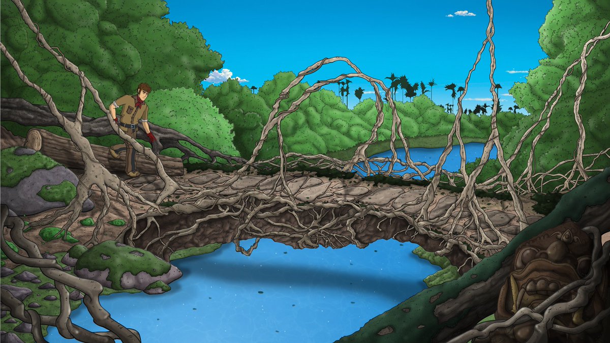 Madit_Games's tweet photo. For this #ScreenshotSaturday here's the complete new scene and a couple of details! Does it give you some #BrokenSword 2 vibes?

We also launched this cute landing page for our Kickstarter!

Please check it out!
➡️➡️ https://t.co/A4RoTtd1EI https://t.co/ZrHXDvPc37