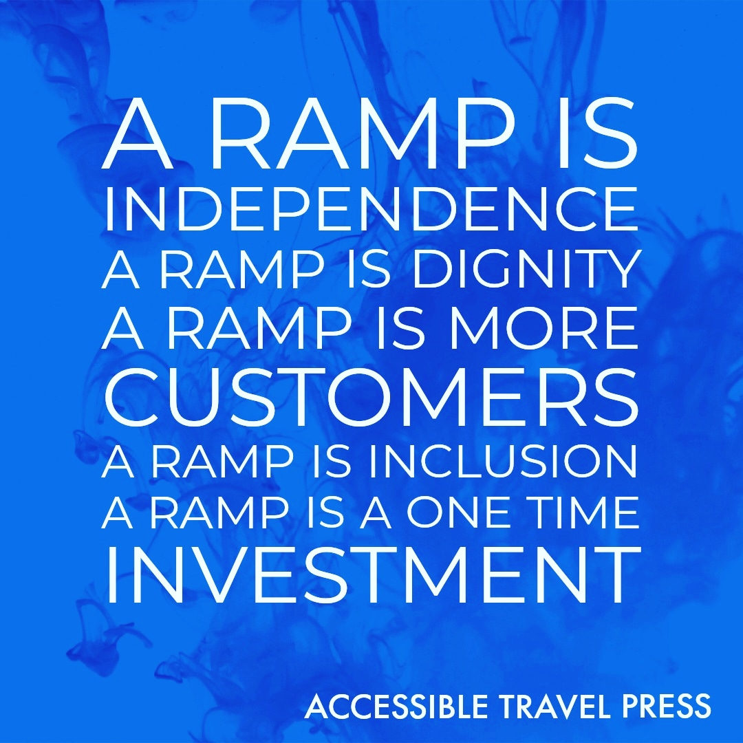TheAccessibles's tweet photo. A ramp is independence
A ramp is dignity
A ramp is more customers
A ramp is inclusion
A ramp is a one time investment
#ramp #accessibility #DisabilityRights https://t.co/uXJbPOJvOC