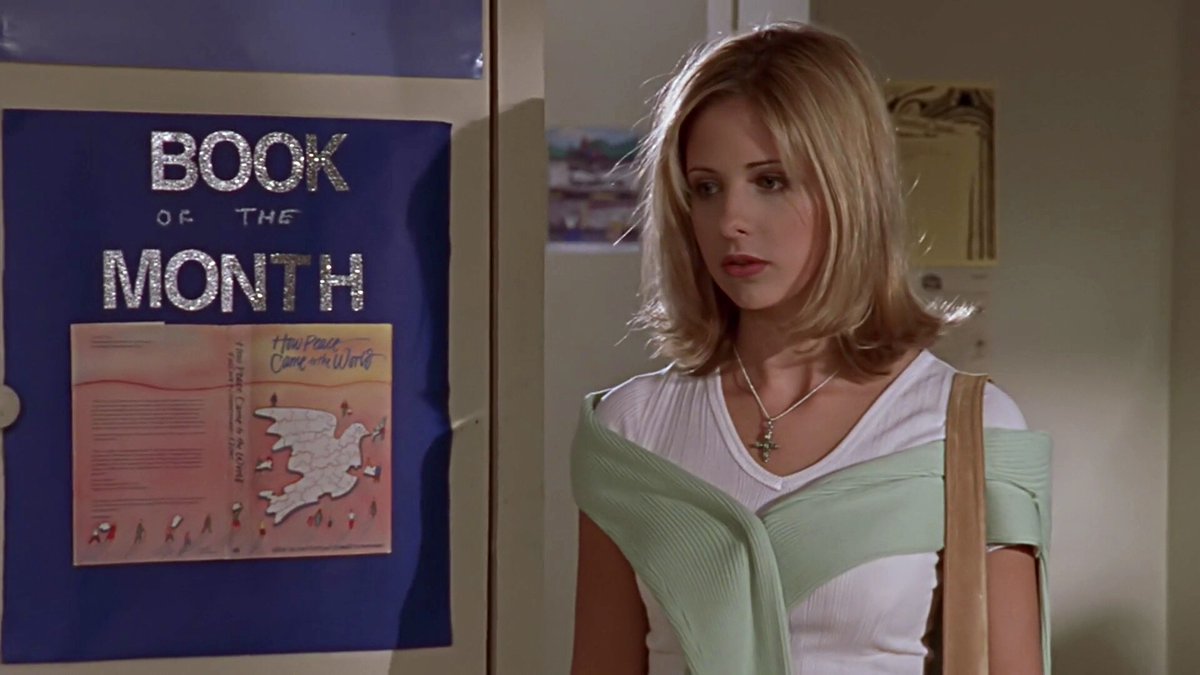 TV_Fanatic_Girl's tweet photo. Can you name this episode of #Buffy or #Angel? 

*Answer to be revealed later today!*

#SarahMichelleGellar #BuffytheVampireSlayer https://t.co/wxho4t9pdr