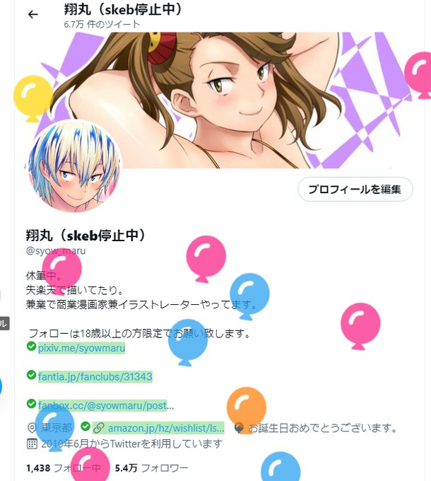誕生日なので風船飛んだ

自分へのご褒美でギャン子のおっぱいラクガキしてる
いい服装が思いつかなくて素っ裸である
いつものことである 