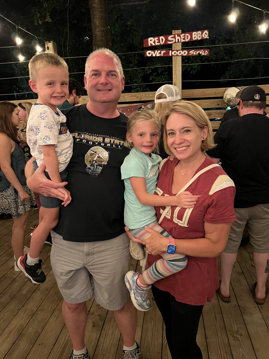 FSUWarpath's tweet photo. Happy Birthday to the LOML (love of my life) @seminolegirl97 

She wanted to spend her birthday in Tallahassee watching her @FSUFootball with her family! 😍😍😍 Yes she’s perfect! 

#NoleMates https://t.co/ouc9tyioOD