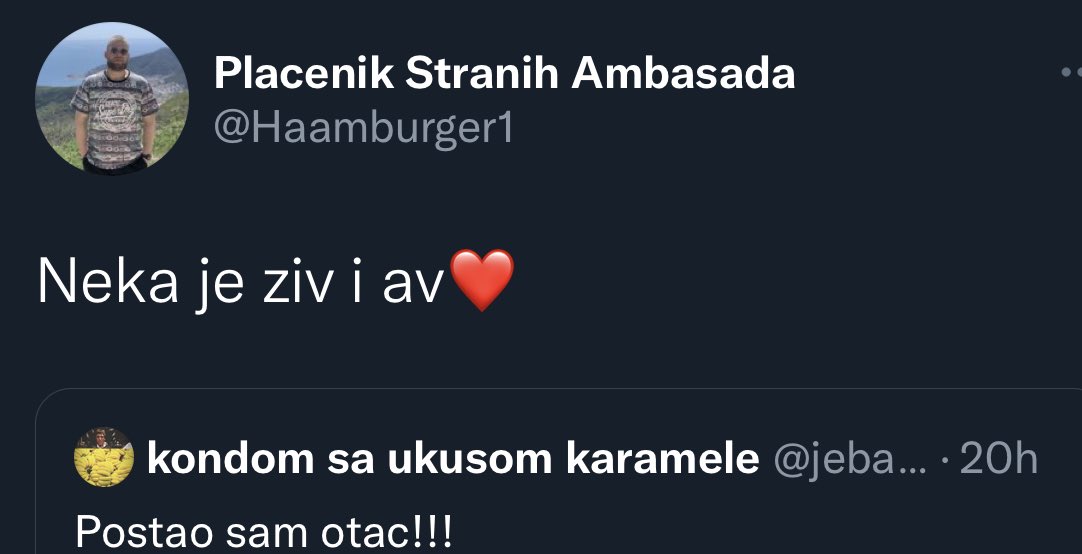 Mishomor's tweet photo. Nikad neću obrisati tviter https://t.co/fVXDNPw8Vy