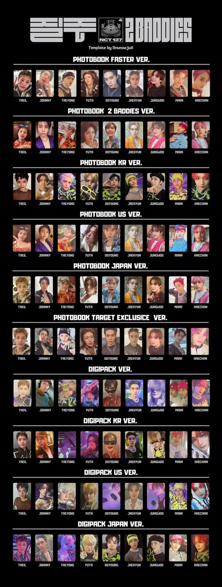 nct127 2baddies 질주サイン会トレカ 【大田テジョン】9種セット NEWS | NCT（エヌシーティー） Website
