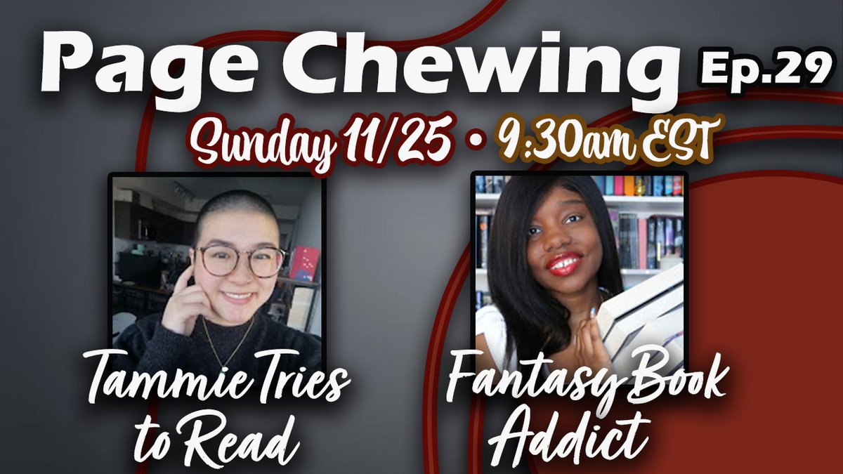 Maed Between the Pages || Inactive here (@maedbtwnpages) on Twitter photo Join myself @SteveTalksBooks & <a href="/plstuartwrites/">P.L. Stuart | Author | Drowned Kingdom Saga</a> on Page Chewing ep. 29 as we interview the wonderful booktubers @tammie_reads and <a href="/smol_babymochi/">sophia a.k.a hilo’s wife</a> ✨
We will be discussing how booktube has changed our reading and the joys of being in this online space 📚
youtu.be/YCS0KrI3aoA Join myself @SteveTalksBooks & <a href="/plstuartwrites/">P.L. Stuart | Author | Drowned Kingdom Saga</a> on Page Chewing ep. 29 as we interview the wonderful booktubers @tammie_reads and <a href="/smol_babymochi/">sophia a.k.a hilo’s wife</a> ✨
We will be discussing how booktube has changed our reading and the joys of being in this online space 📚
youtu.be/YCS0KrI3aoA