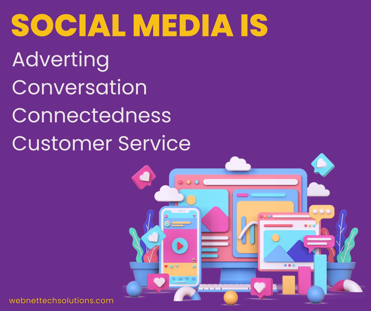 Webnet2022's tweet image. Did You Know?
These Things About Social Media!
We are top Social media marketing and digital marketing solution. We provide the best services for your business such as Video, Logo Design, Graphic Design and Website Development.

Contact Us @  
webnettechsolutions.com/socialmediamar…
