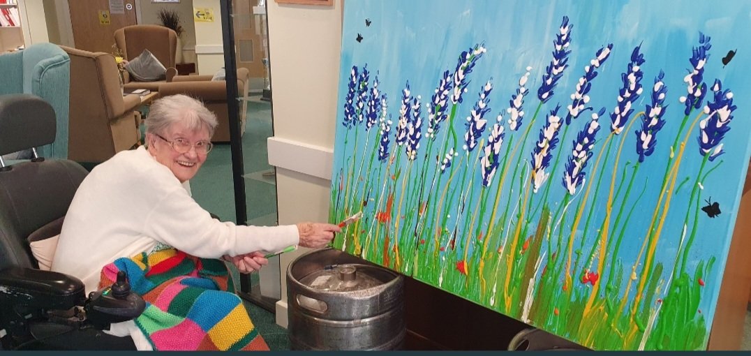 "Wherever life plants you, bloom with grace." 

Time to get creative and arty! 

<a href="/Artsincarehomes/">Arts in Care Homes</a> #fieldofflowers