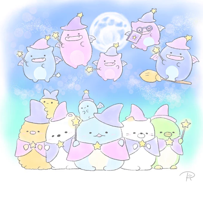 #オタママツイオフ#オタママツイオフ_今月のお題今月のお題【月】娘の大好きなすみっコぐらし過去絵で失礼します 