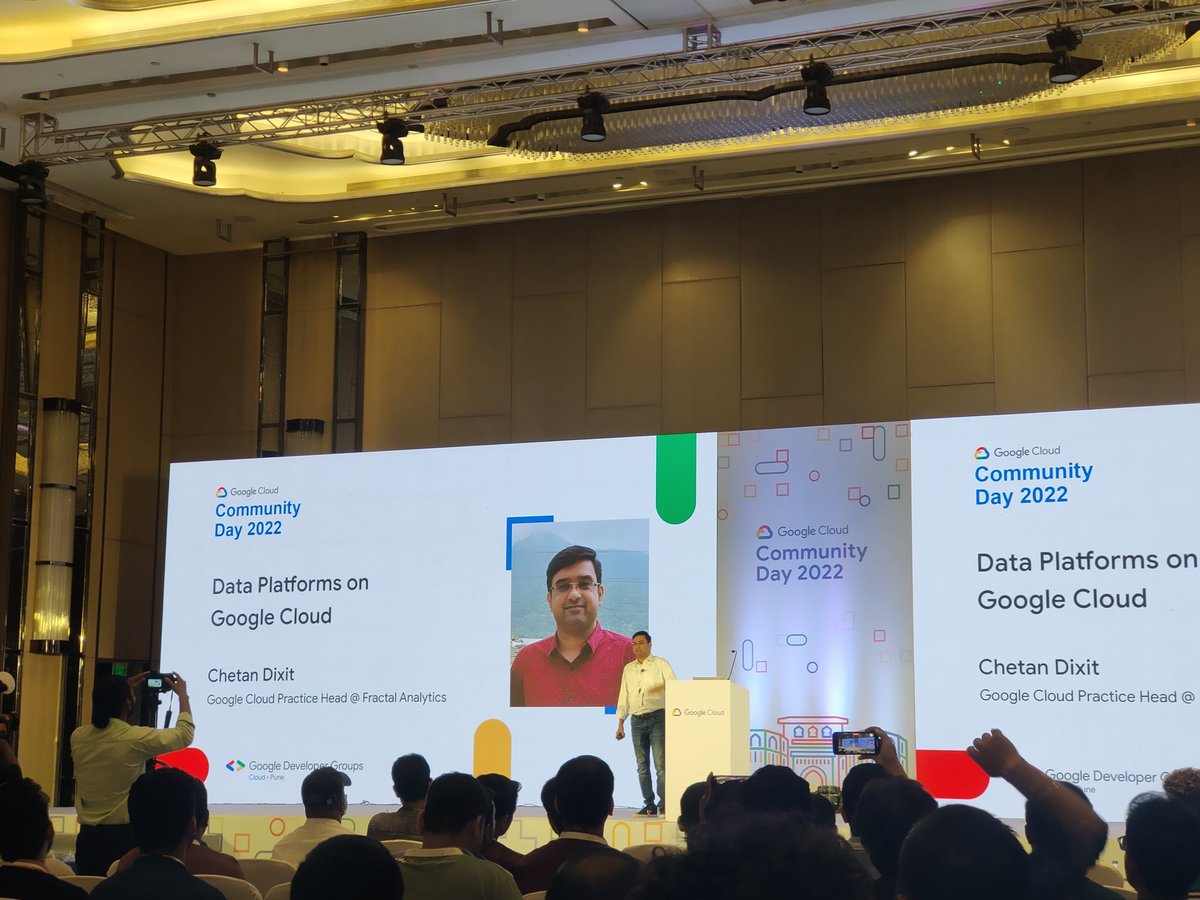 ManavUdaykumar's tweet photo. Data Platforms on Google Cloud with Chetan Dixit

#CCDPune
#CCDPune2022
#gdgcloudpune
#googlecloud https://t.co/69tJVsWYZj