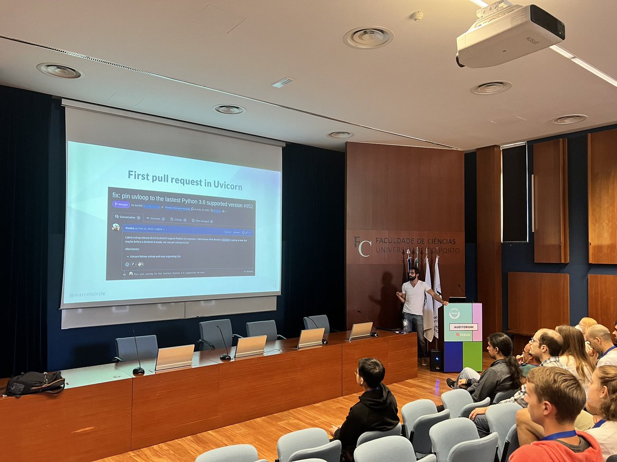anastasiatymo's tweet photo. Want to become a FastAPI expert? @marcelotryle is sharing his experience at #PyConPT https://t.co/VH37I4eaad