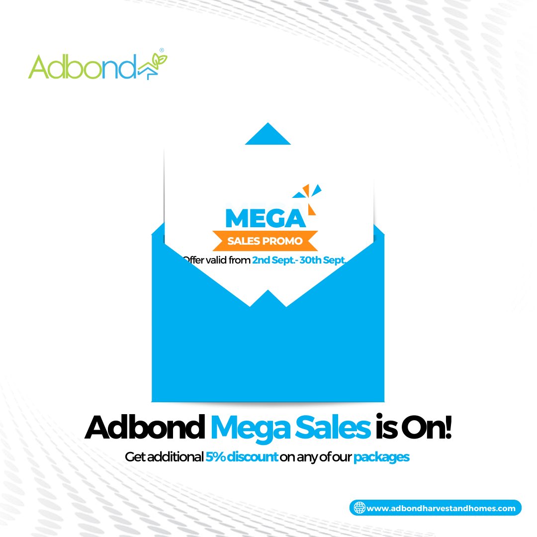 adbondharvest's tweet photo. Its an open secret that we are giving a *5%* discount on installment purchase and a *15%* discount on outright purchase.
In addition, there are several HEAVY GIFTS to be won in our raffle draw 💥💥💥
#adbond #socialmediaday #media #promo #adbondsocialmediaday #internet https://t.co/8aMMujb9b1