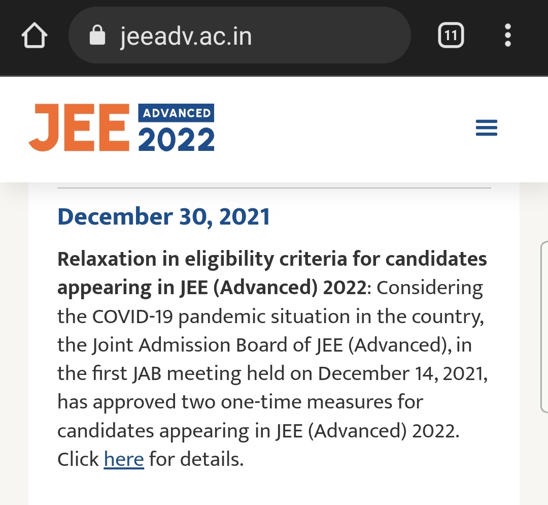 Harsha_0o0o's tweet photo. @NavKrishna2 @subbiah_doctor @DG_NTA Class 12 2020 Passouts ONLY who Never Exhausted their attempts (l.e 2) in JEEAdv were given a chance to Appear in this year #JEEAdvanced2022 on the basis of Covid-19.

But because of issues in #JEEMain2022, Most of us couldn't make use of Relaxation

Refer
https://t.co/T7evr22WAf https://t.co/u8oMkQxU6U
