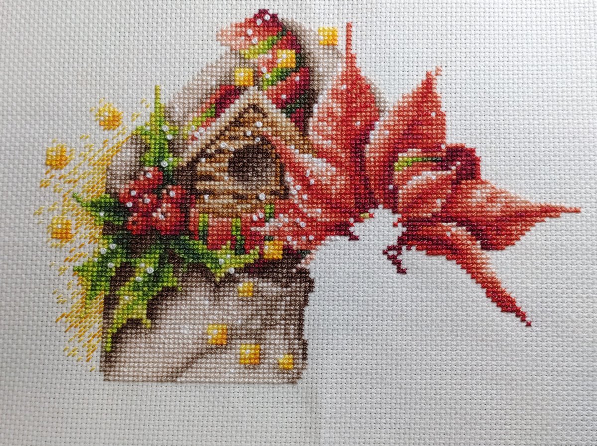 sana_11280903's tweet photo. 今日はこの辺で😊
#クロスステッチ
#ChristmasEnvelope
#Evgeniyapoluektova
#Christmasstitch2022 https://t.co/0uShVpMKO2