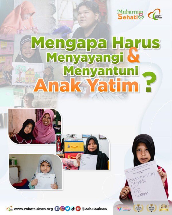 ZakatSukses's tweet photo. Sahabat, ambil kesempatan dalam program Asuh dari Jauh Batch 2 dengan mendaftarkan diri menjadi Orang Tua Asuh melalui: 
https://t.co/D5NoruCBgC
#ONEPIECE #Asuh #Orangtuaasuh #iPhone14BESTwithTRUE5G #iPhone14 #Yatim https://t.co/HBEBmTtmFl