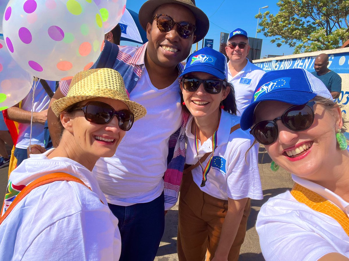 ElisabetFrisk's tweet photo. Amazing day @sowetopride . #LoveisLove ❤️🌈❤️ @SandraKramerEU @FebrelIigo #SowetoPride #EU4LGBT https://t.co/FyOrtYcWHH