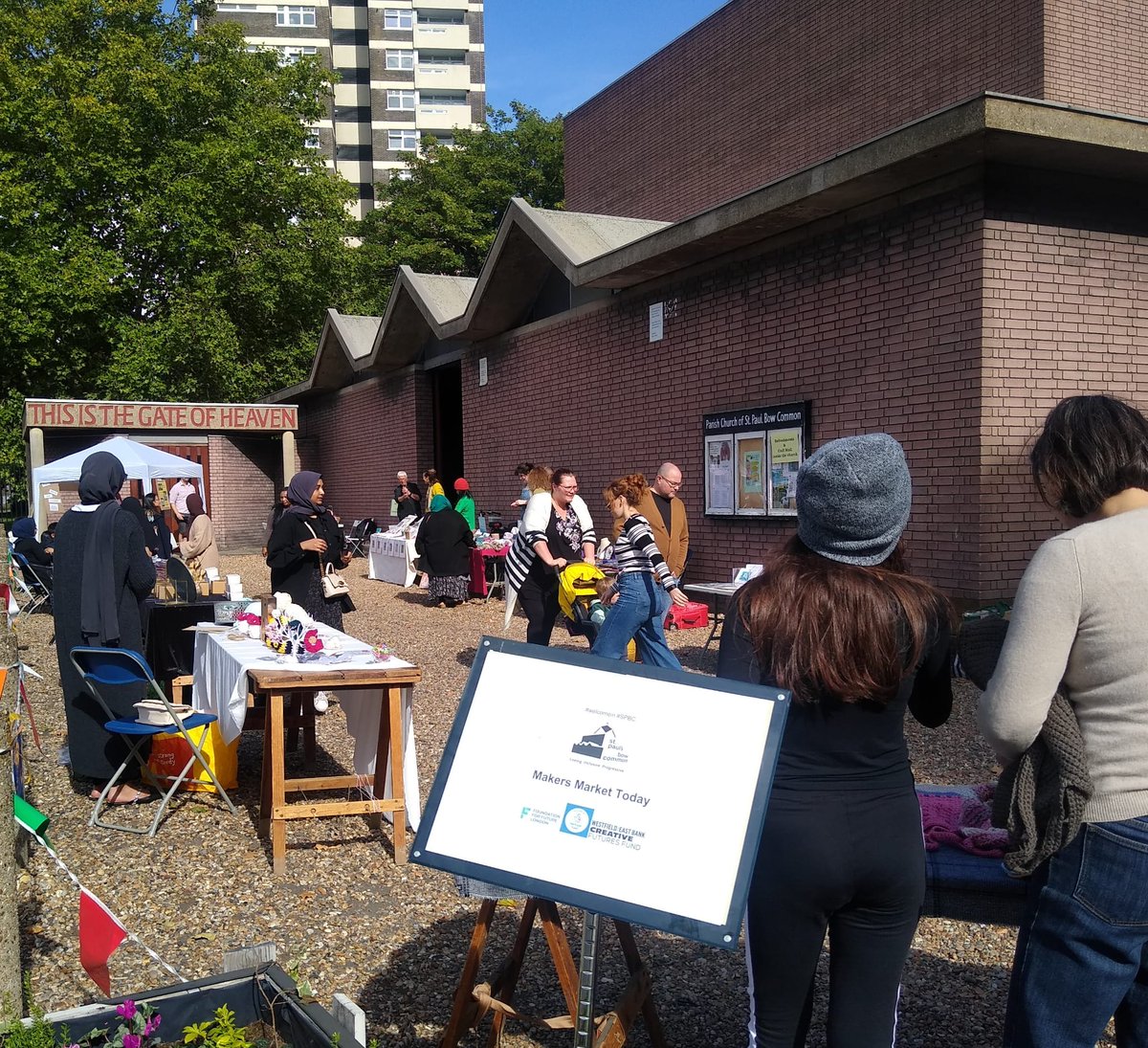 StPaulsBowCommo's tweet photo. Our 1st Makers Market is on til 3pm today. Would love to see you there. https://t.co/8dqvRexndr