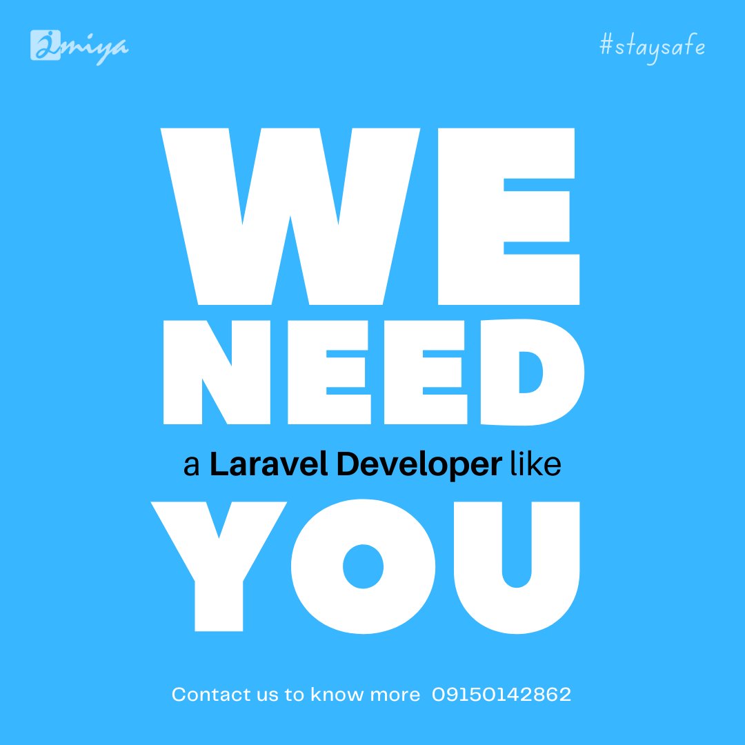 amiyahrservice's tweet photo. #hiringalert2022
We are hiring PHP Laravel Developer - 2 openings
Exp : 3 - 7 Years
Salary As per industry standard
Location : Coimbatore
Send resume to amiyahrservice@gmail.com
Contact 9150142862

#jobsincoimbatore #laravel #phplaravel #php #laraveljobs #amiyahrservice #itjobs https://t.co/HNoE3a2ENB