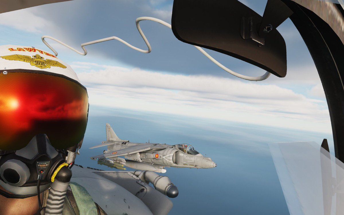 NovenaVirtual's tweet photo. Nuestros pilotos #Lawyer y #Tomcatter en vuelo en formación.
#ArmadaEspañolavirtual #NovenaVirtual https://t.co/R3sgUliTMO