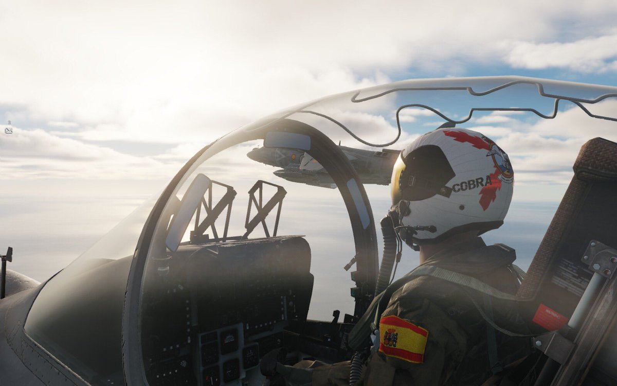 NovenaVirtual's tweet photo. Nuestros pilotos #Lawyer y #Tomcatter en vuelo en formación.
#ArmadaEspañolavirtual #NovenaVirtual https://t.co/R3sgUliTMO