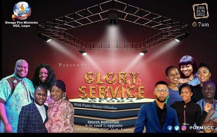 EhiNicholas's tweet photo. JOIN ME IN MY CHURCH FOR GLORY SERVICE ON SUNDAY 25TH SEPT. 2022. (7AM).

Venue: OMEGA FIRE MINISTRIES VGC LAGOS.
0-5c, road 7, Opposite Nicon Hotel, VGC Ajah Lagos.

#GloryService https://t.co/vhBJ4cBKzk