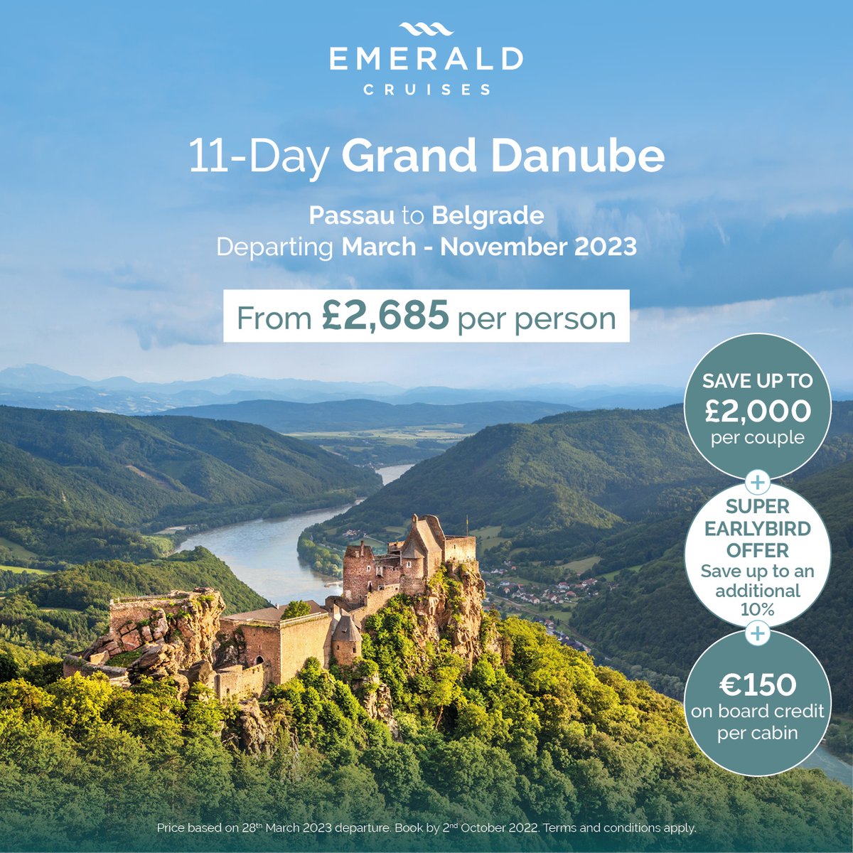 ScenicEmerald's tweet photo. With a mix of beautiful scenery, exquisite culinary delights and historical experiences, river cruises along the Rhine, Main and Danube are perfect choices for first-time cruisers.

Quote CLIAWEEK when booking to apply all offers.

@CLIAUK #LoveCruise #CLIACruiseWeek https://t.co/7jbddPqRM6