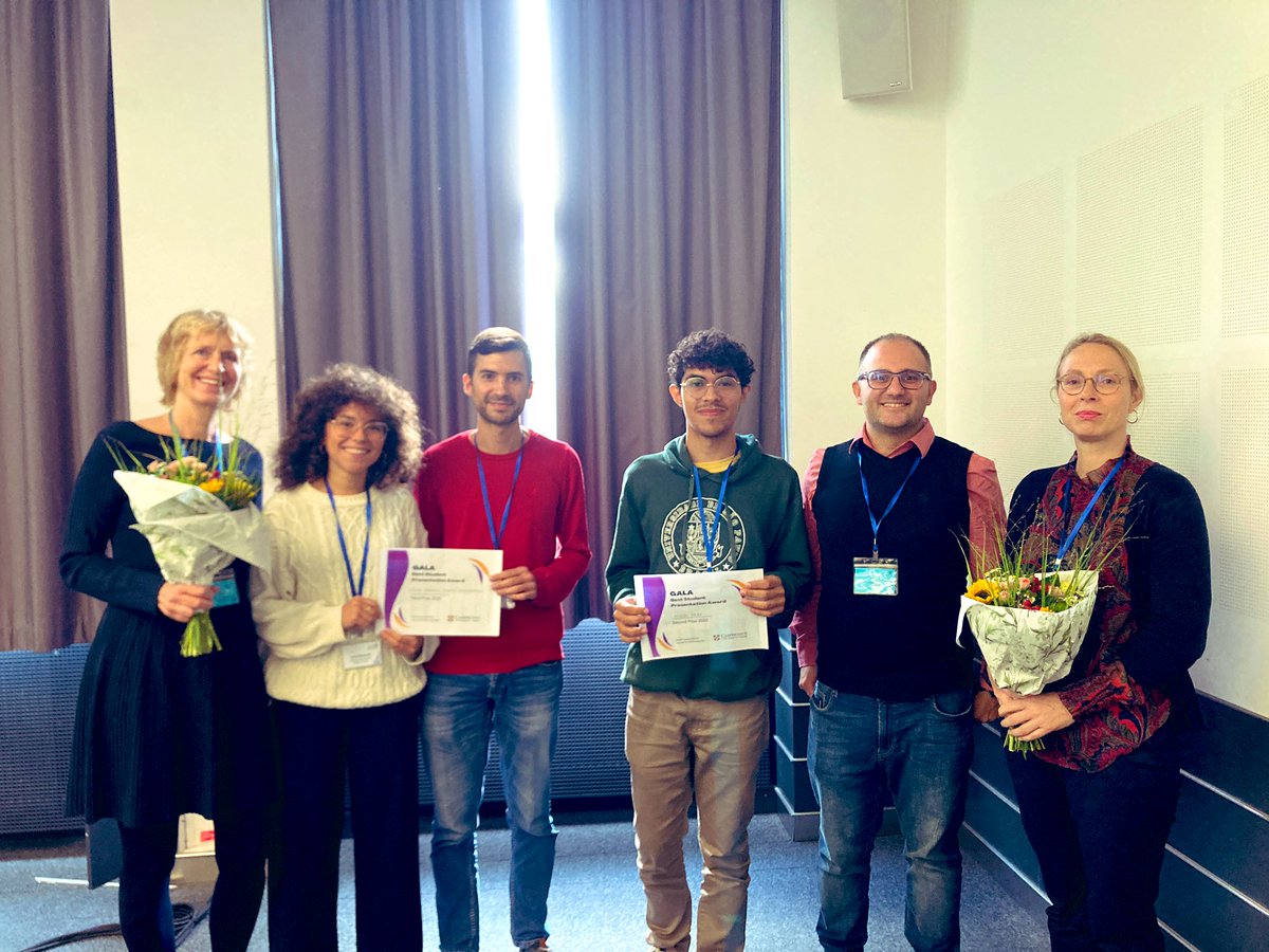 We took the opportunity after closing remarks to present the Best Student Presentation awards and to thank our two fearless leaders Petra Schulz and Esther Rinke for their tireless efforts organizing #GALA15FFM. None of this would have been possible without your dedication ❤️