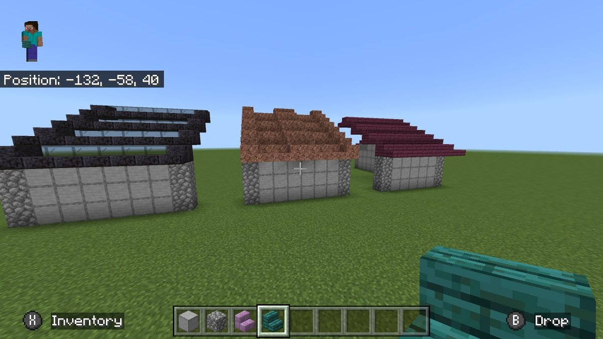 _squish's tweet photo. roof ideas #Minecraft #NintendoSwitch https://t.co/kqdppvbLdB