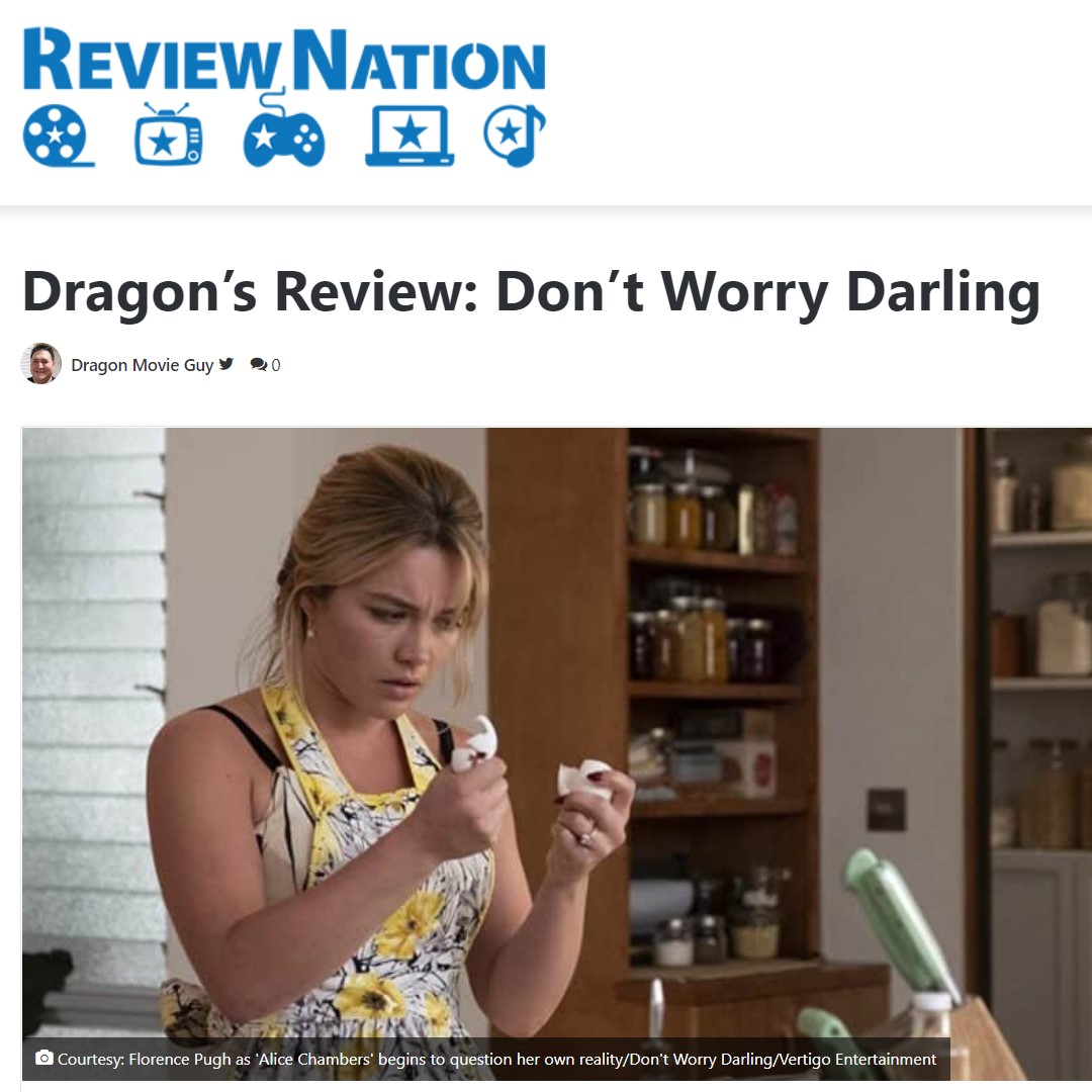 dragonmovieguy's tweet photo. Check out my #written #review for #DontWorryDarling on #ReviewNation!
The #article for my #moviereview of #DontWorryDarlingmovie is #spoilerfree, but talks about #FlorencePugh #HarryStyles #ChrisPine #KikiLayne #NickKroll and #Director #OliviaWilde in depth. https://t.co/2mtZABHx31
