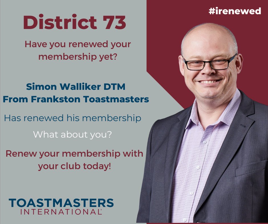 District 73 Toastmasters tweet media