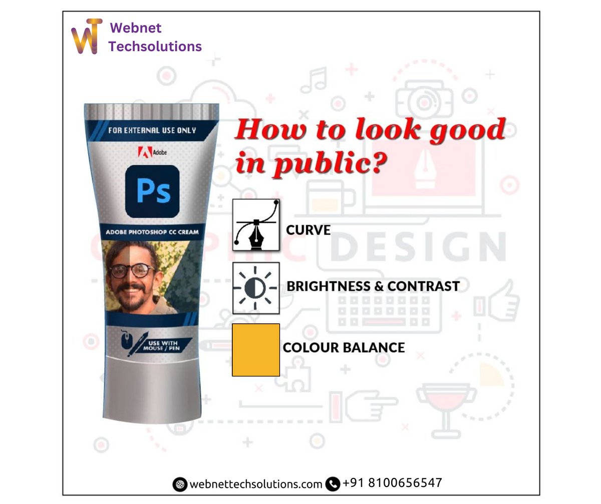 Webnet2022's tweet image. Who needs Beauty Cream?? When you already have Photoshop.
You will get the look you want

#digitalmarketing #photoshop
Contact Us@
webnettechsolutions.com/socialmediamar…