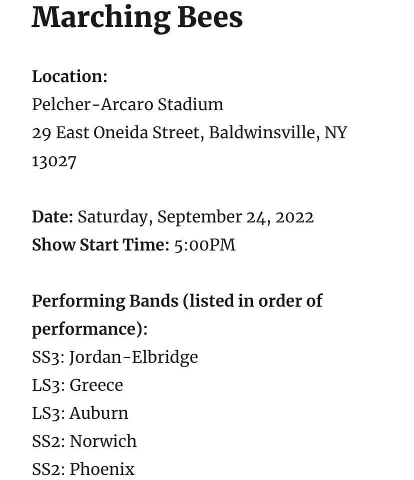 WestGeneseeCSD's tweet photo. Good luck to the West Genesee Wildcat Marching Band in competition later today at the Baldwinsville Show!!! (The show starts at 5:00 p.m.) #WildcatPride #ARiverRises #GoWildcats ๐๐๐พ๐ฅ๐ถ๐บ๐ท @WGFineArts @jdbillscnzm @McBandWG @WGbandborsz @WGTeachCntr https://t.co/Z6x8lmUIEV