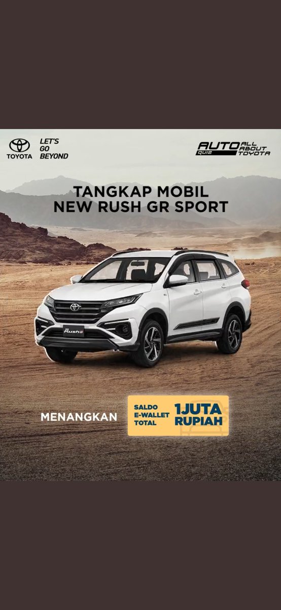 FaizLabenemata's tweet photo. @ToyotaID @ToyotaID 

#ToyotaIndonesia 
#NewRushGRSport https://t.co/vYeKBRUXDV