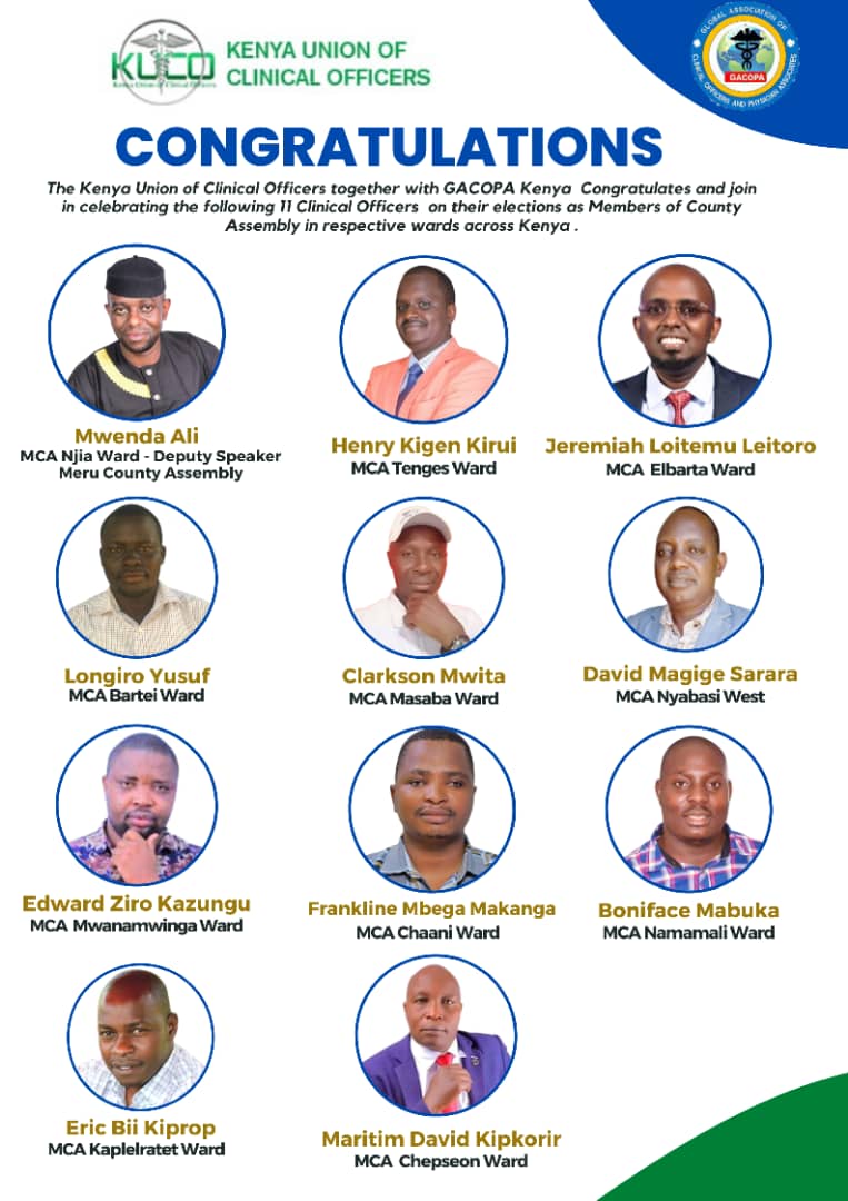 Kenya Union of Clinical Officers tweet media