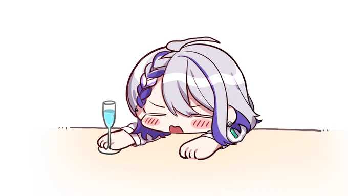 【お仕事】朔夜トバリ様(の手描き切り抜きをお作りしました!!ベロベロに酔って絡んでくるのが可愛すぎる… 