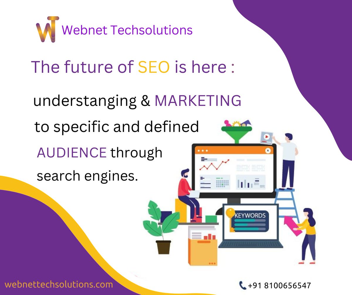 Webnet2022's tweet image. Webnet Techsolutions also provides best SEO services with affordable rate. Our team of SEO experts ensure that you get one of the best position in search engines

#digitalmarketing #SEOTips 

Contact us @
webnettechsolutions.com/copy-of-social…