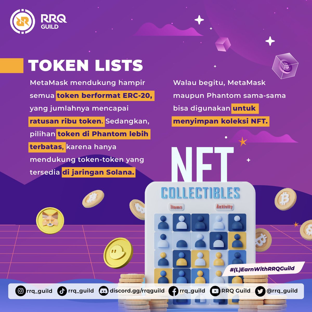 rrq_guild's tweet photo. #LEARNwithRRQGuild
----------------------------------------
#RRQGuild #VIVARRQ #RRQ #Crypto #Web3 #Blockchain #NFT #P2E #Metamask #Wallet #Token #Pros #Cons #Btc #Bitcoin #Eth #Ethereum #TrustWallet #Coinbase #CoinbaseWallet #nativewallet #Phantom #SOL #Solana #Firefly #IOTA https://t.co/aY6X6u2Tfd
