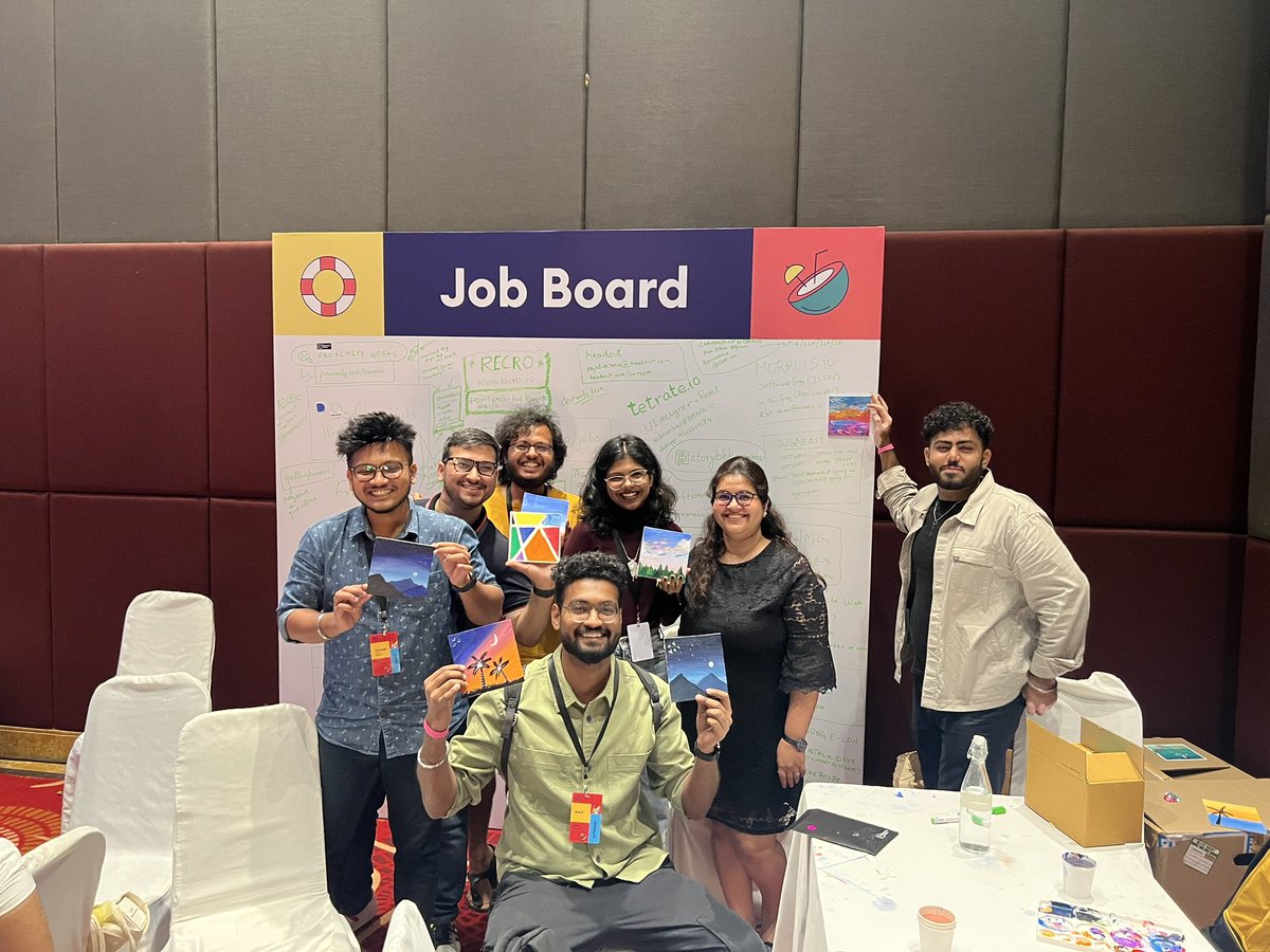 palashkaria's tweet image. Day 2 - we doin art at @react_india #ReactIndia #ReactIndia2022