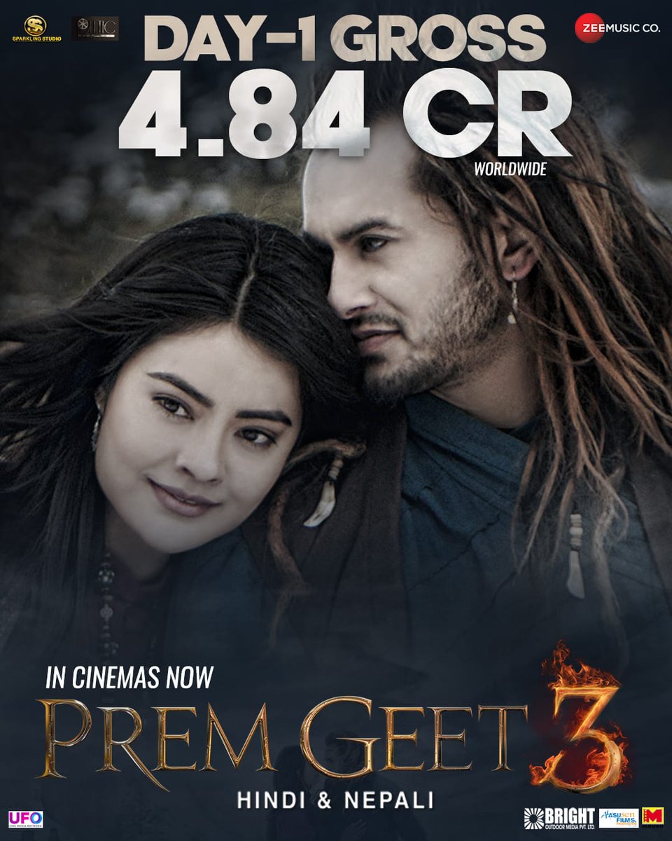 rameshlaus's tweet photo. #Premgeet3 creates HISTORY by collecting unimaginable numbers, DAY-1 Gross Collection 4.84 CR Worldwide, Despite Rs-75 ticket, 
Successful experiment for the makers, Heavy advance Bookings for the weekend. 

India BIZ -  1.12 Cr 
Overseas - 1.67 cr
Nepal - 2.05 Cr https://t.co/RWlV8gmypf