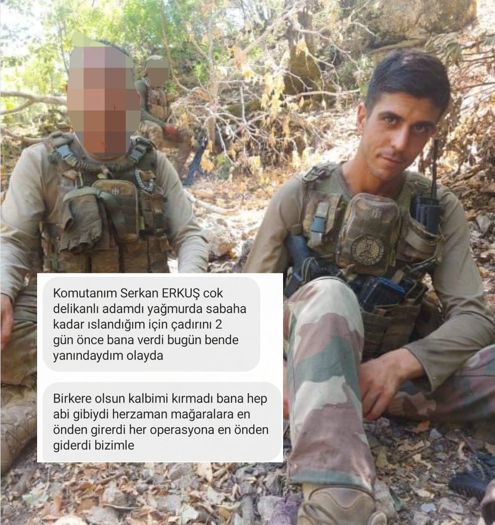 Böyle bir mert adamdı!
Şehit Piyade Üsteğmen Serkan Erkuş