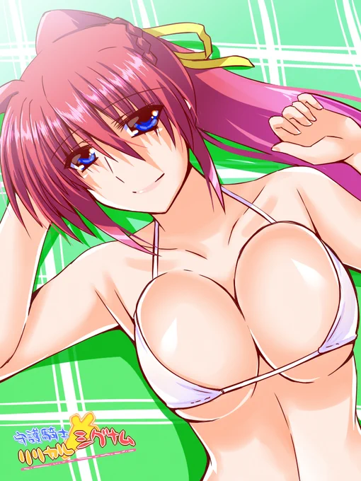 守護騎士リリカルシグナムアイキャッチ #リリカルなのは #ビキニ #巨乳 #水着 #シグナム  
