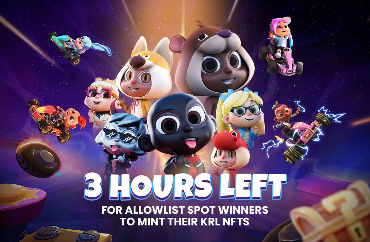 KRLisrugged's tweet photo. Only 3 hours left before #KRL’s world-class #NFTs get minted by their fresh new holders! 🎁

Stay tuned for more announcements and instructions! 💚🏁 Meanwhile, tag some future KRL #NFT holders here! 👇🏻 https://t.co/mAkKaEEtRK