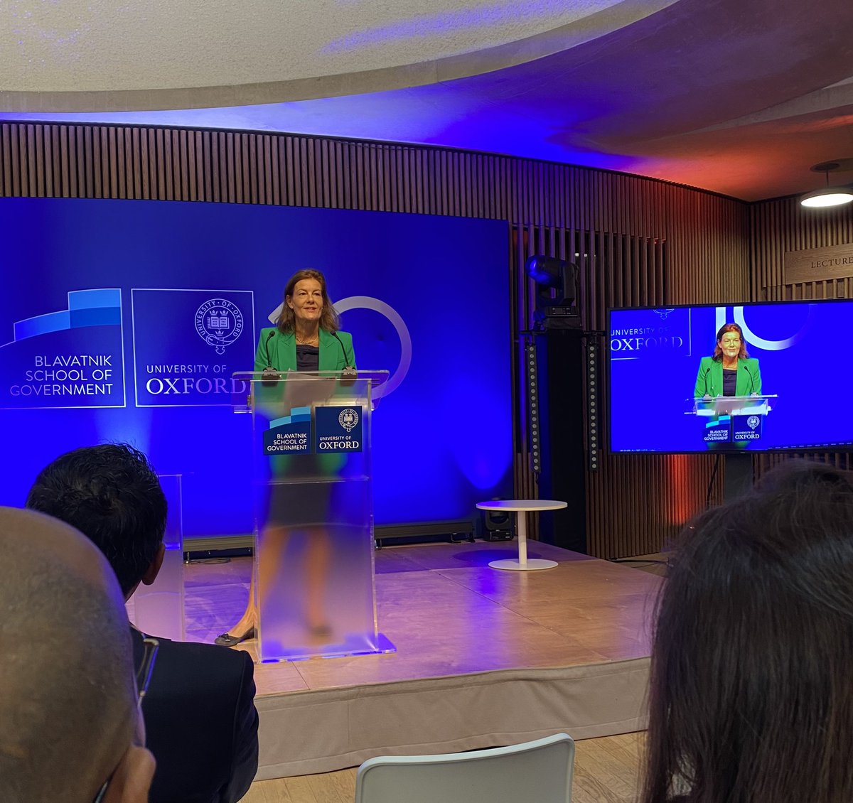 muderrisgil's tweet photo. Celebrating 10th year of @BlavatnikSchool 🎉 Dean @NgaireWoods gives opening remarks #MPP10 https://t.co/GmNtsz2F8d