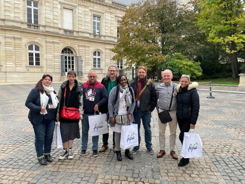 Toute l'équipe au sénat. #congresFCPE