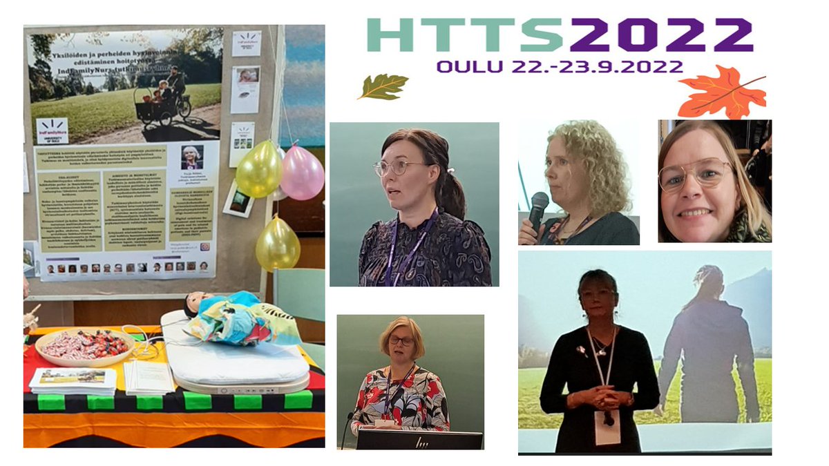 polkki_tarja's tweet photo. Kiitos #IndFamilyNurs tutkimusryhmä upeista suullisista esityksistä ja postereista #HTTS2022 konferenssissa. Lämpimät onnittelut @KerimaaHeli ja @_MinnaManninen myös HTTS r.y.:n myöntämästä tutkimusapurahasta 🌺🥰 https://t.co/15d7xaL6AK