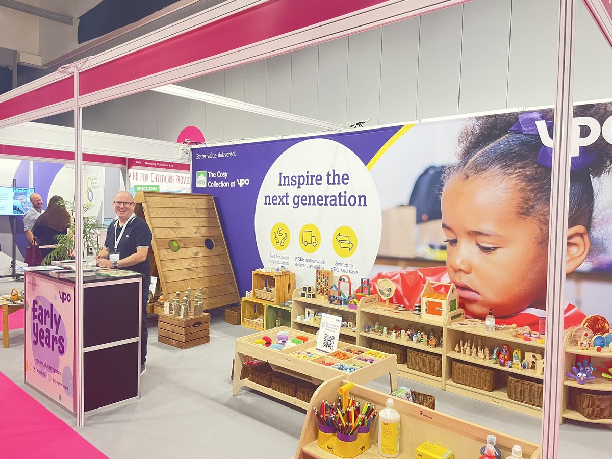 kimb503's tweet photo. @ypoinfo  Day 2 at the @childcareedexpo  #earlyyears #eyfs #education #ypo #cosy https://t.co/NfEnBxF3A0